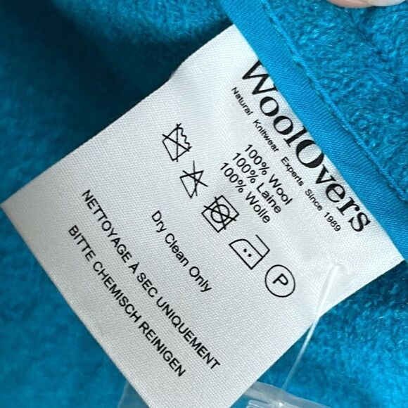 WoolOvers Boiled Wool Button Down Coat Medium - Picture 9 of 10